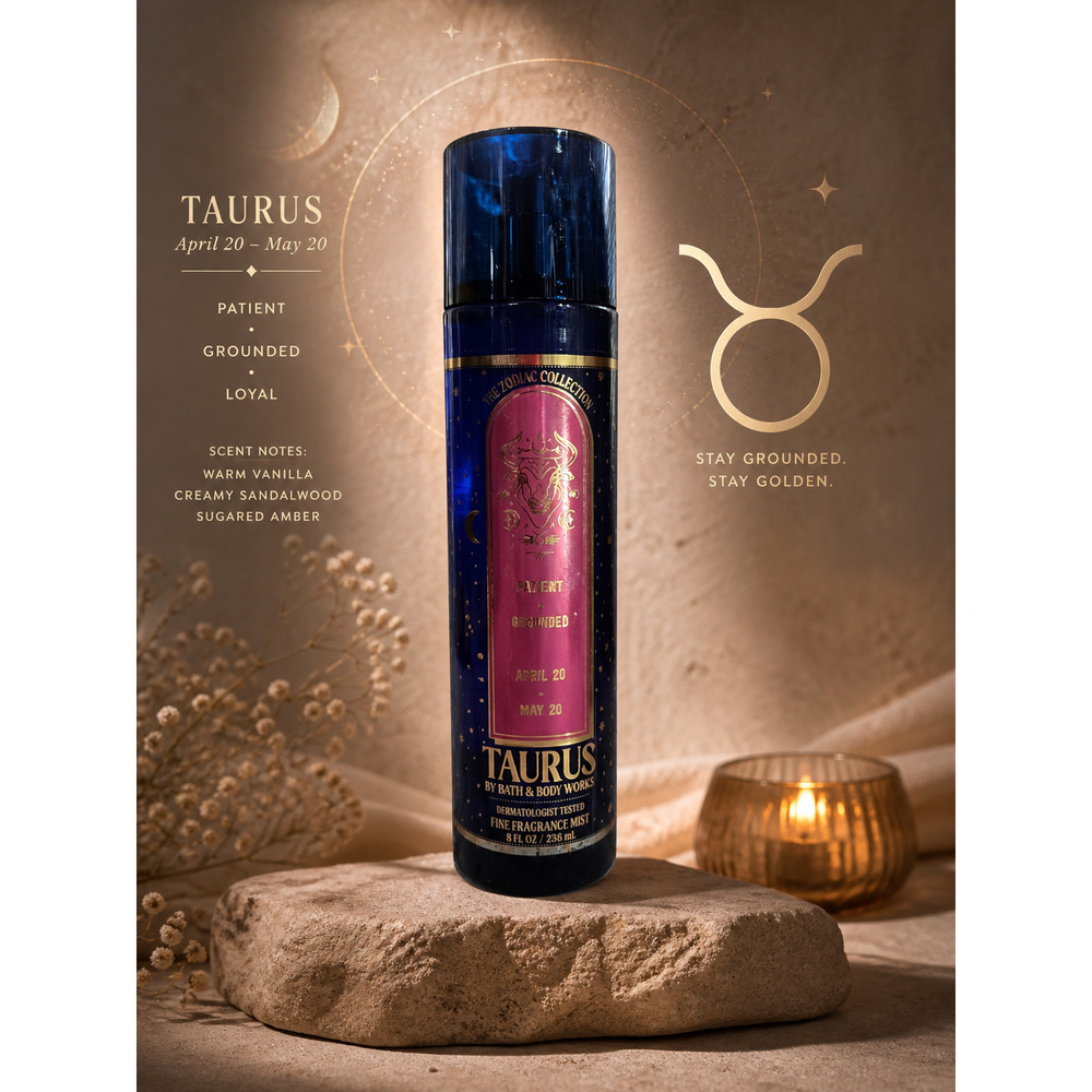 NEW Bath and Body Works Zodiac Collection Taurus Patient Grounded Fragrance Mist